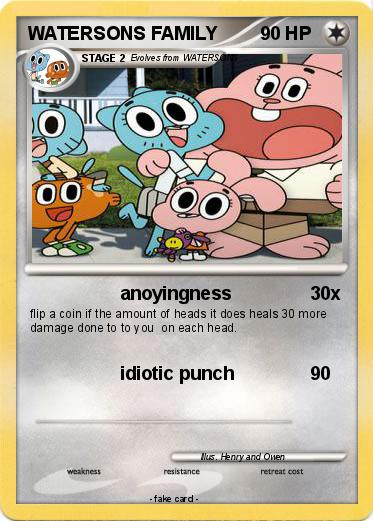 Pokemon WATERSONS FAMILY