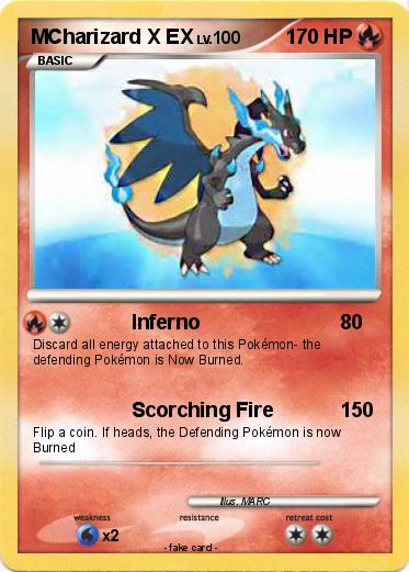 Pokemon MCharizard X EX