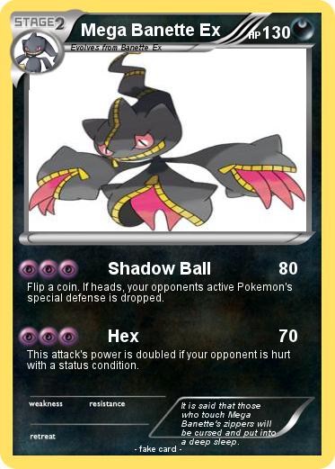 Pokemon Mega Banette Ex