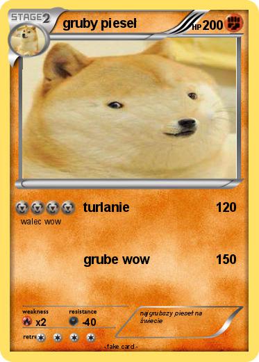 Pokemon gruby pieseł