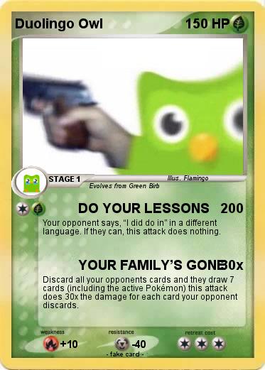 Pokemon Duolingo Owl