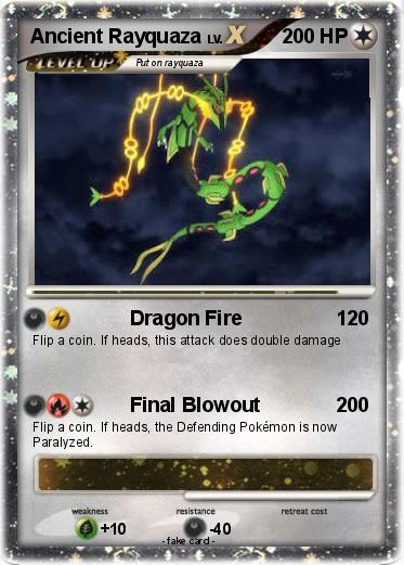 Pokemon Ancient Rayquaza