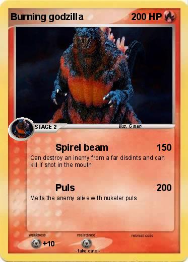 Pokemon Burning godzilla