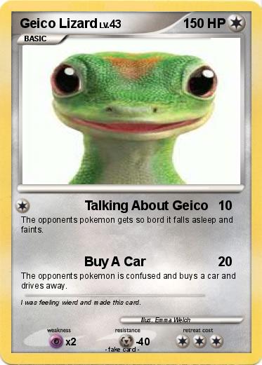 Pokemon Geico Lizard