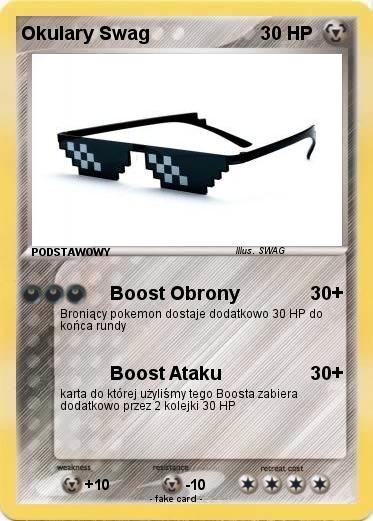 Pokemon Okulary Swag