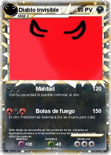 Pokemon Diablo invisible