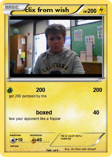 Pokemon clix from wish