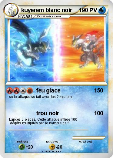 Pokemon kuyerem blanc noir