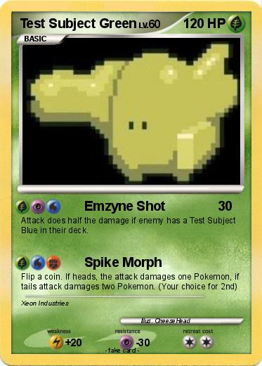 Pokemon Test Subject Green