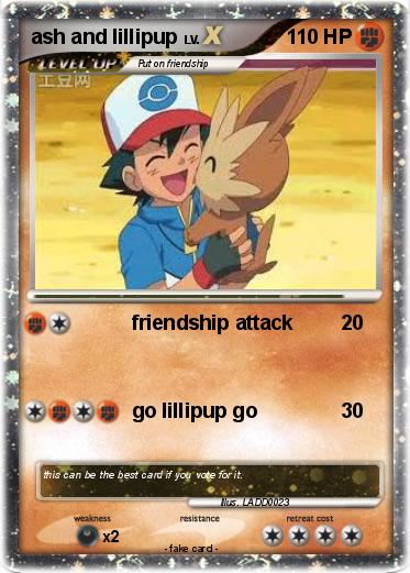 Pokemon ash and lillipup