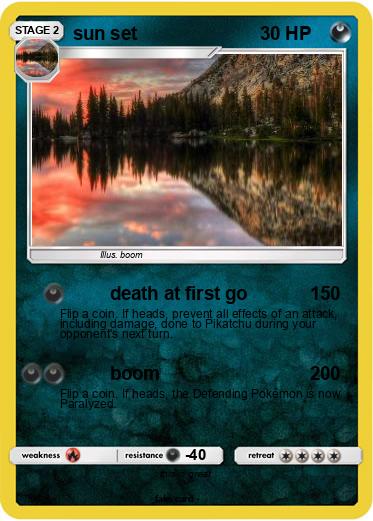 Pokemon sun set
