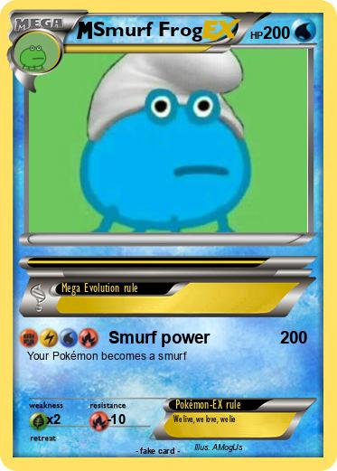 Pokemon Smurf Frog