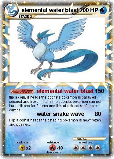Pokemon elemental water blast