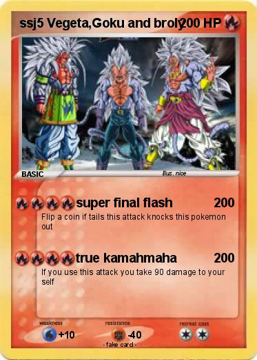Pokemon ssj5 Vegeta,Goku and broly