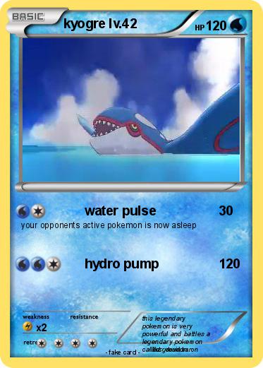 Pokemon kyogre lv.42