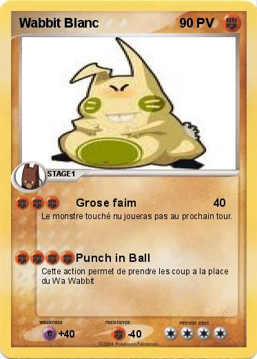 Pokemon Wabbit Blanc