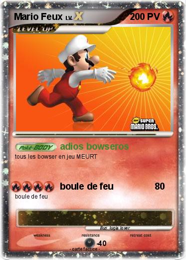 Pokemon Mario Feux