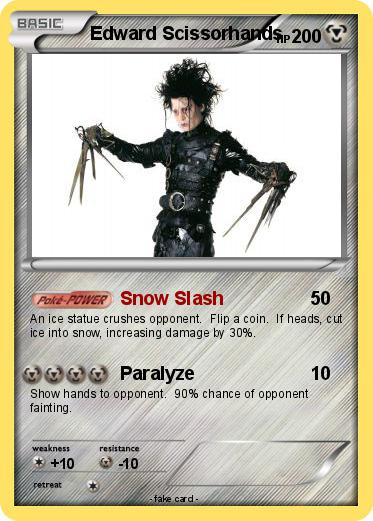 Pokemon Edward Scissorhands