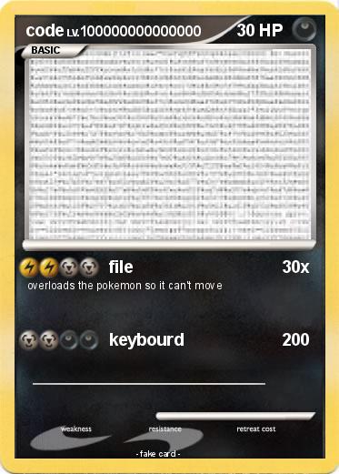 Pokemon code