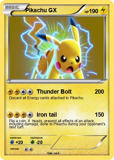 Pokemon Pikachu GX