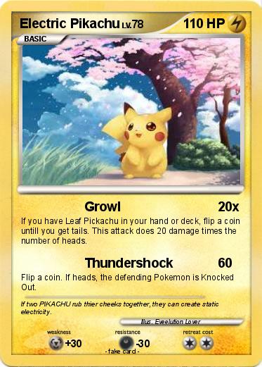 Pokemon Electric Pikachu