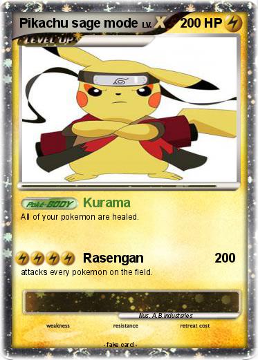 Pokemon Pikachu sage mode