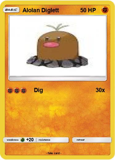 Pokemon Alolan Diglett