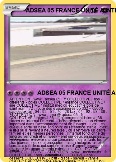 Pokemon ADSEA 05 FRANCE UNITÉ A INTERNAT FRANCE IME FRANCE