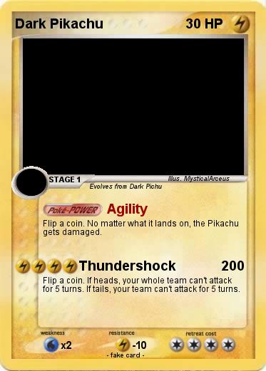 Pokemon Dark Pikachu
