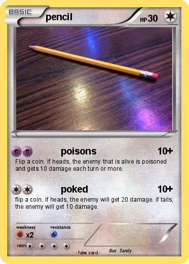 Pokemon pencil