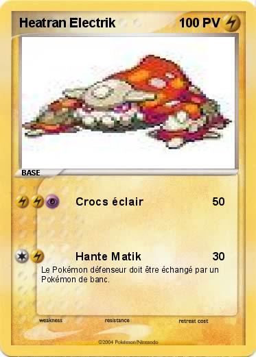 Pokemon Heatran Electrik