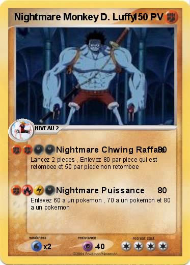 Pokemon Nightmare Monkey D. Luffy
