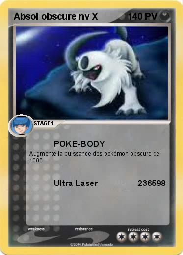 Pokemon Absol obscure nv X
