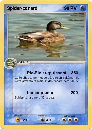Pokemon Spider-canard                   1             