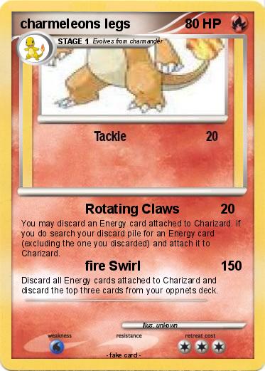 Pokemon charmeleons legs