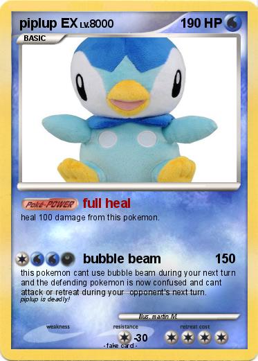 Pokemon piplup EX