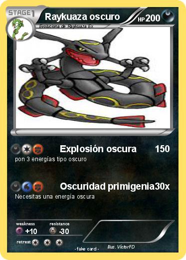 Pokemon Raykuaza oscuro