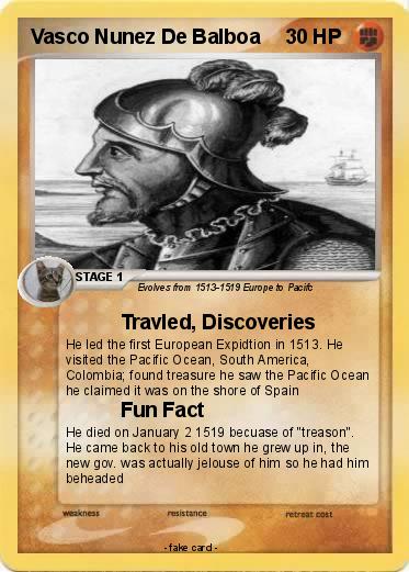Pokemon Vasco Nunez De Balboa