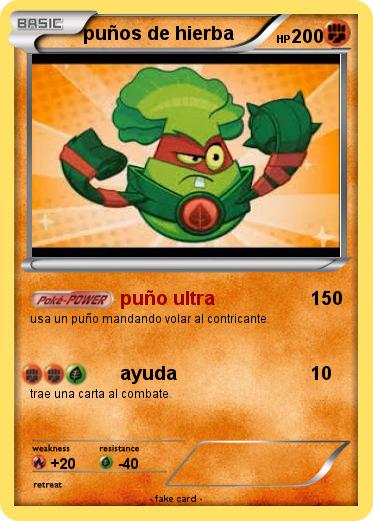 Pokemon puños de hierba