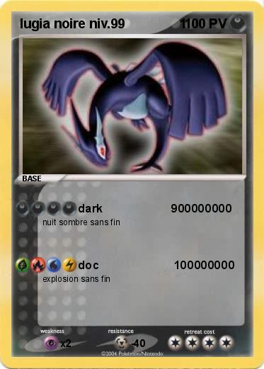 Pokemon lugia noire niv.99               1