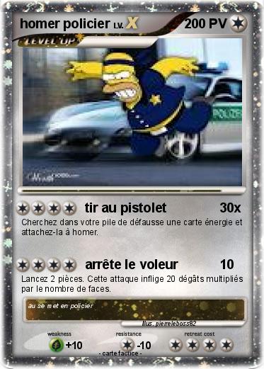 Pokemon homer policier