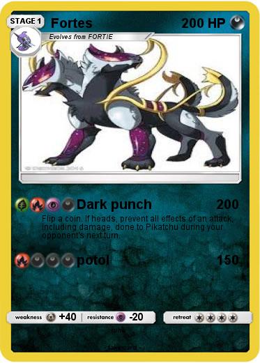 Pokémon Fortes 2 2 - Dark punch - My Pokemon Card