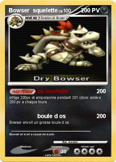 Pokemon Bowser  squelette