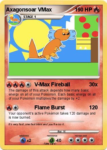 Pokemon Axagonsoar VMax