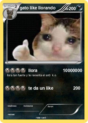 Pokemon gato like llorando