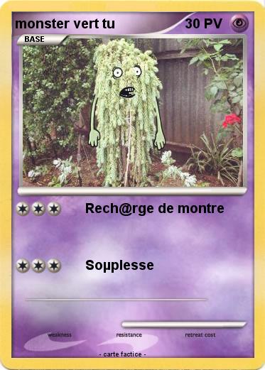 Pokemon monster vert tu