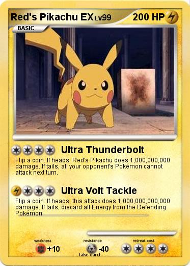 Pokemon Red's Pikachu EX