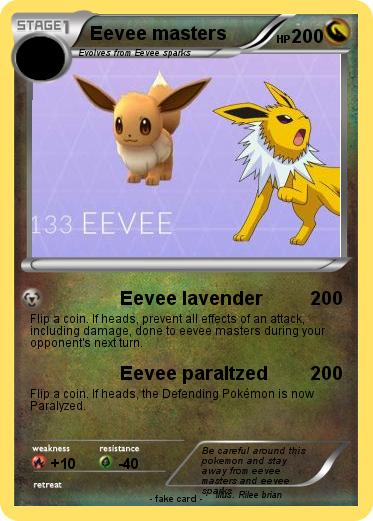 Pokemon Eevee masters