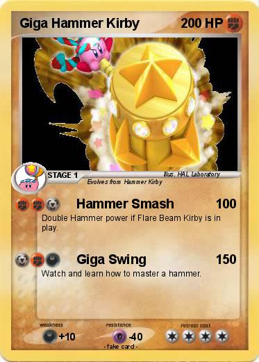 Pokemon Giga Hammer Kirby