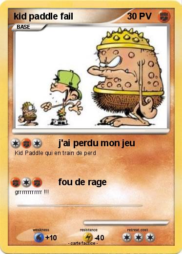 Pokemon kid paddle fail